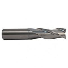 3.5mm TuffCut GP Std. Length 3 FL Center Cutting End Mill ALtima coated - Exact Tool & Supply