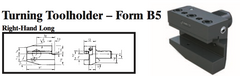 VDI Turning Toolholder - Form B5 (Right-Hand Long) - Part #: CNC86 25.5025 - Exact Tool & Supply