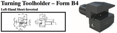 VDI Turning Toolholder - Form B4 (Left-Hand Short-Inverted) - Part #: CNC86 24.3020 - Exact Tool & Supply