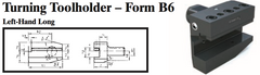 VDI Turning Toolholder - Form B6 (Left-Hand Long) - Part #: CNC86 26.5025 - Exact Tool & Supply