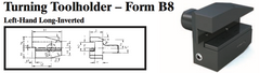 VDI Turning Toolholder - Form B8 (Left-Hand Long-Inverted) - Part #: CNC86 28.5032 - Exact Tool & Supply