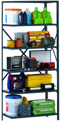 36 x 18 x 85'' (6 Shelves) - Open Style Add-On Shelving Unit - Exact Tool & Supply