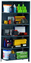 48 x 24 x 85'' (6 Shelves) - Closed Style Add-On Shelving Unit - Exact Tool & Supply