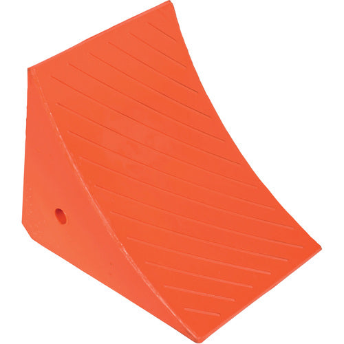Jumbo Urethane Wheel Chock W/Steel Studs - Exact Tool & Supply