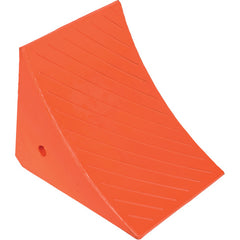 Jumbo Urethane Wheel Chock W/Steel Studs - Exact Tool & Supply