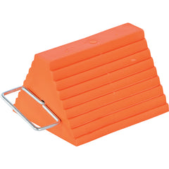 Urethane Wheel Chock W/Handle 6 × 9.5 × 8 - Exact Tool & Supply