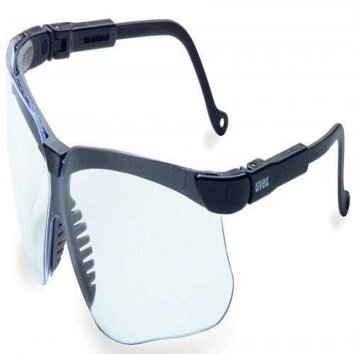 Genesis Black Frame - Clear HydroShieldÆ Anti-Fog Lens Safety Glasses - Exact Tool & Supply