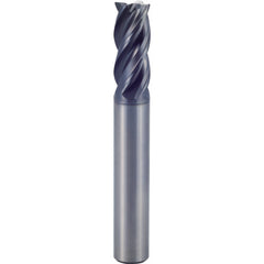1″ × 1″ × 2 5/8″ × 5″ 4 Flute Square End Carbide End Mill-Plain Shank - Y-Coating - Exact Tool & Supply