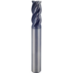 4 × 6 × 30 × 70 mm 2 Flute Square End Carbide End Mill-Plain Shank - Exact Tool & Supply