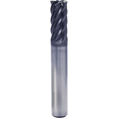 3/4″ × 3/4″ × 1″ × 3 1/2″ 6 Flute Square End Carbide End Mill-Plain Shank - Y-Coating - Exact Tool & Supply