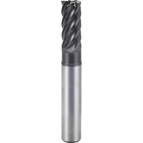 3/4″ × 3/4″ × 1 1/8″ × 4″ 6 Flute Square End Carbide End Mill-Plain Shank - Y-Coating - Exact Tool & Supply