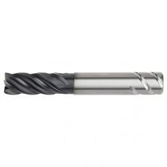 5/8x5/8x1-1/4x2-1/4x4 .030R 5FL Carbide End Mill-Weldon Shank-AlTiN - Exact Tool & Supply