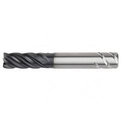 5/8x5/8x1-1/4x2-1/4x4 .030R 5FL Carbide End Mill-Weldon Shank-AlTiN - Exact Tool & Supply