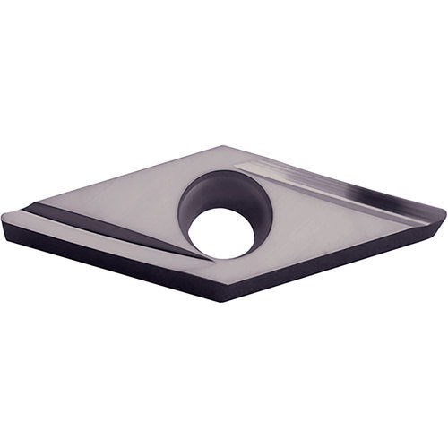 VBGT 221 Y PV7025, 1/64″ Corner Radius, 1/8″ Thick, 1/4″ Inscribed Circle, TiCN (MEGACOAT), Diamond, Turning Indexable Insert - Exact Tool & Supply