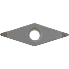 VBGW 221 MET KBN10M, 1/64″ Corner Radius, 1/8″ Thick, 1/4″ Inscribed Circle, MEGACOAT, Diamond, Turning Indexable Insert - Exact Tool & Supply