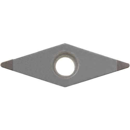 VBGW 221 ME KBN25M, 1/64″ Corner Radius, 1/8″ Thick, 1/4″ Inscribed Circle, MEGACOAT, Diamond, Turning Indexable Insert - Exact Tool & Supply