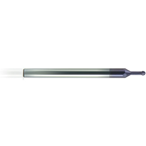 ‎1/8″ Dia. × 1/8″ Shank × 0.2738″ DOC × 1-1/2 OAL, Carbide nACo, 4 Flute, Ballnose End Mill - Exact Tool & Supply