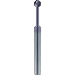1/2″ Dia. × 1/2″ Shank × 1.716″ DOC × 4 OAL, Carbide nACo, 4 Flute, Ballnose End Mill - Exact Tool & Supply