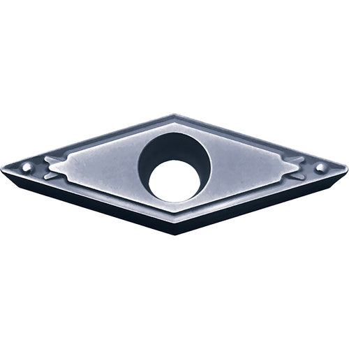 VBMT 332 HQ PV7010, 1/32″ Corner Radius, 3/16″ Thick, 3/8″ Inscribed Circle, TiCN (MEGACOAT), Diamond, Turning Indexable Insert - Exact Tool & Supply
