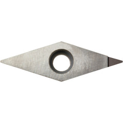 VBMT 222 NE KPD001, 1/32″ Corner Radius, 1/8″ Thick, 1/4″ Inscribed Circle, Diamond, Turning Indexable Insert - Exact Tool & Supply