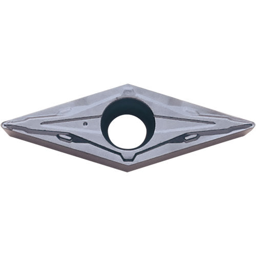VCMT 151505 PP PR1425, 0.0079″ Corner Radius, 3/32″ Thick, 3/16″ Inscribed Circle, MEGACOAT NANO, Diamond, Turning Indexable Insert - Exact Tool & Supply