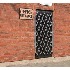Galvanized Scissor Gate-Expanded 77″ - Exact Tool & Supply