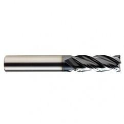 1/4 x 1/4 x 3/4 x 2-1/2 4Fl .015 C/R Carbide End Mill - TiALN - Exact Tool & Supply