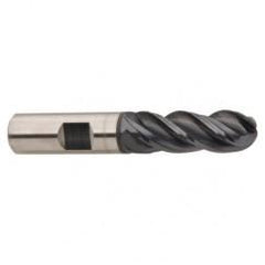 1/4 x 1/4 x 3/4 x 2-1/2" 4 Flute Ball Nose Carbide End Mill - TiAlN - Exact Tool & Supply