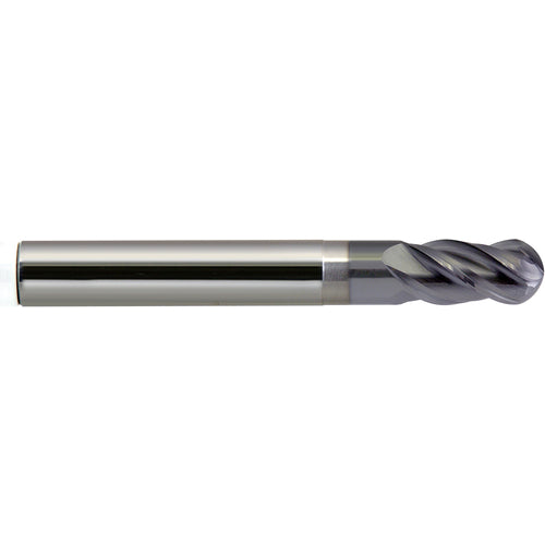 ‎5/8″ Dia. × 5/8″ Shank × 1-5/8″ DOC × 5 OAL, Carbide nACRo, 4 Flute, Ballnose End Mill - Exact Tool & Supply