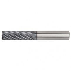 5/8x5/8x1-7/8x4 .030R 7FL Carbide End Mill-Round Shank-AlTiN - Exact Tool & Supply