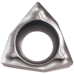 WBMT 15151 DP TN60, 1/64″ Corner Radius, 3/32″ Thick, 3/16″ Inscribed Circle, TiCN/NbC, Trigon, Turning Indexable Insert - Exact Tool & Supply