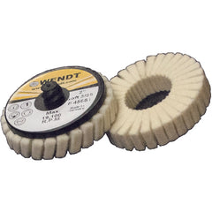 2″ MED ROLL ON FELT POLISH FLAP DISC - Exact Tool & Supply