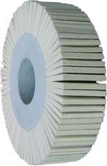 6 x 2 x 1" - Soft - Felt Polishing Flap Wheel - Exact Tool & Supply