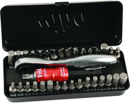 34PC COMPACT BIT SET W/REV RATCHET - Exact Tool & Supply