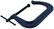 4408, 4400 Series Forged C-Clamp - Extra Deep-Throat, Regular-Duty, 2" - 8" Jaw Opening, 6" Throat Depth - Exact Tool & Supply
