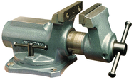 SBV-100, Super-Junior Vise, Swivel Base, 4" Jaw Width, 2-1/4" Jaw Opening - Exact Tool & Supply