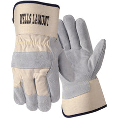 Size M Leather Palm Safety Cuff Glove Y3014M - Exact Tool & Supply