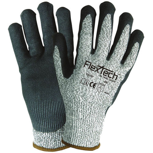 FLEXTECH Size S ANSI Cut 5 Nitrile Palm Glove Y9216S - Exact Tool & Supply