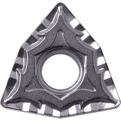 WNMG 433 CQ PV7025, 3/64″ Corner Radius, 3/16″ Thick, 1/2″ Inscribed Circle, TiCN (MEGACOAT), Trigon, Turning Indexable Insert - Exact Tool & Supply