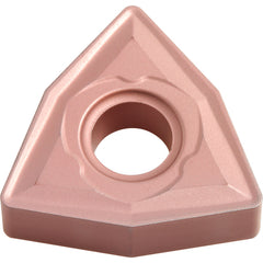 WNMG 431 C CA315, 1/64″ Corner Radius, 3/16″ Thick, 1/2″ Inscribed Circle, TiCnulll2O3/Ti, Trigon, Turning Indexable Insert - Exact Tool & Supply