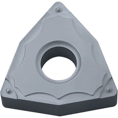 WNMG 332 GP TN60, 1/32″ Corner Radius, 3/16″ Thick, 3/8″ Inscribed Circle, TiCN/NbC, Trigon, Turning Indexable Insert - Exact Tool & Supply