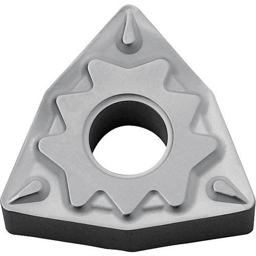 WNMG 3251 HQ TN60, 1/64″ Corner Radius, 5/32″ Thick, 3/8″ Inscribed Circle, TiCN/NbC, Trigon, Turning Indexable Insert - Exact Tool & Supply