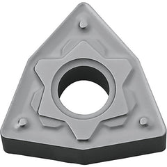 WNMG 433 HS TN60, 3/64″ Corner Radius, 3/16″ Thick, 1/2″ Inscribed Circle, TiCN/NbC, Trigon, Turning Indexable Insert - Exact Tool & Supply