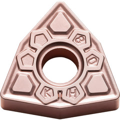 WNMG 433 KH CA320, 3/64″ Corner Radius, 3/16″ Thick, 1/2″ Inscribed Circle, TiCnulll2O3/Ti, Trigon, Turning Indexable Insert - Exact Tool & Supply