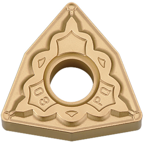 WNMG 431 PQ CA510, 1/64″ Corner Radius, 3/16″ Thick, 1/2″ Inscribed Circle, TiCnulll2O3/TiN, Trigon, Turning Indexable Insert - Exact Tool & Supply