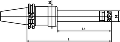 CAT 50 x PG 32 x 4.3 H CAT powRgrip Toolholder - Exact Tool & Supply