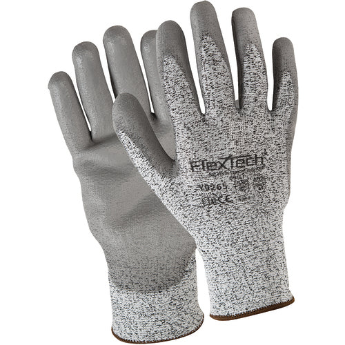 L GRAY SPECKLE HPPE PU - Exact Tool & Supply
