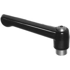 Model 70720, Clamp Lever Size 3 - Zinc Classic Style with Steel Insert, Screw and Spring tapped 5/16″–18 - Exact Tool & Supply