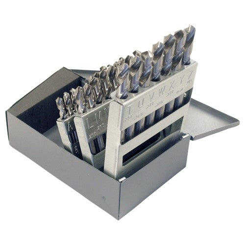 A-Z RHS / RHC HSS 118 Degree Radial Point General Purpose Screw Machine Length Drill Set - Bright - Exact Tool & Supply