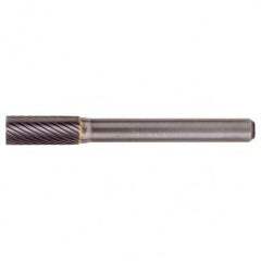 SB-43 Standard Cut Solid Carbide Bur-Cylindrical with End Cut - Exact Tool & Supply